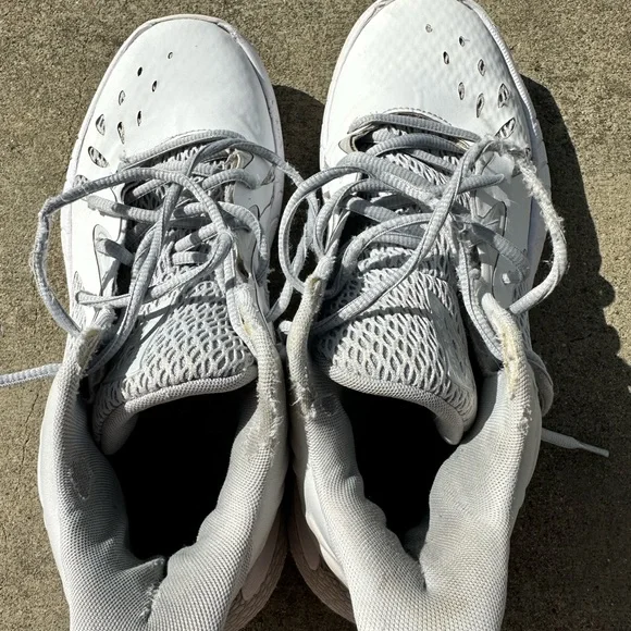 Under Armour Basketball shoes white and gray Men’s size 9.5 Women’s 11 - Picture 3 of 5